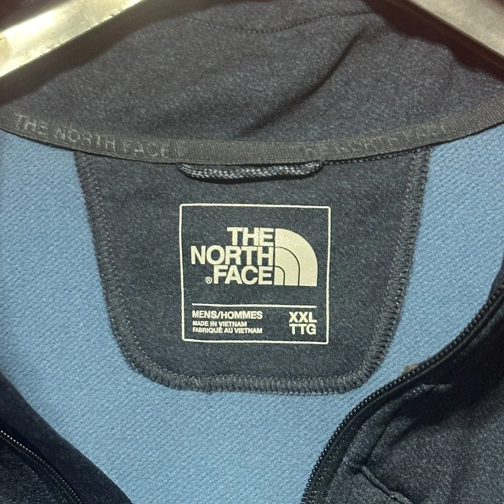 The North Face 1/2 Zip Pullover Sweater Sweatshirt Men's XXL Navy Blue‎ Fleece
